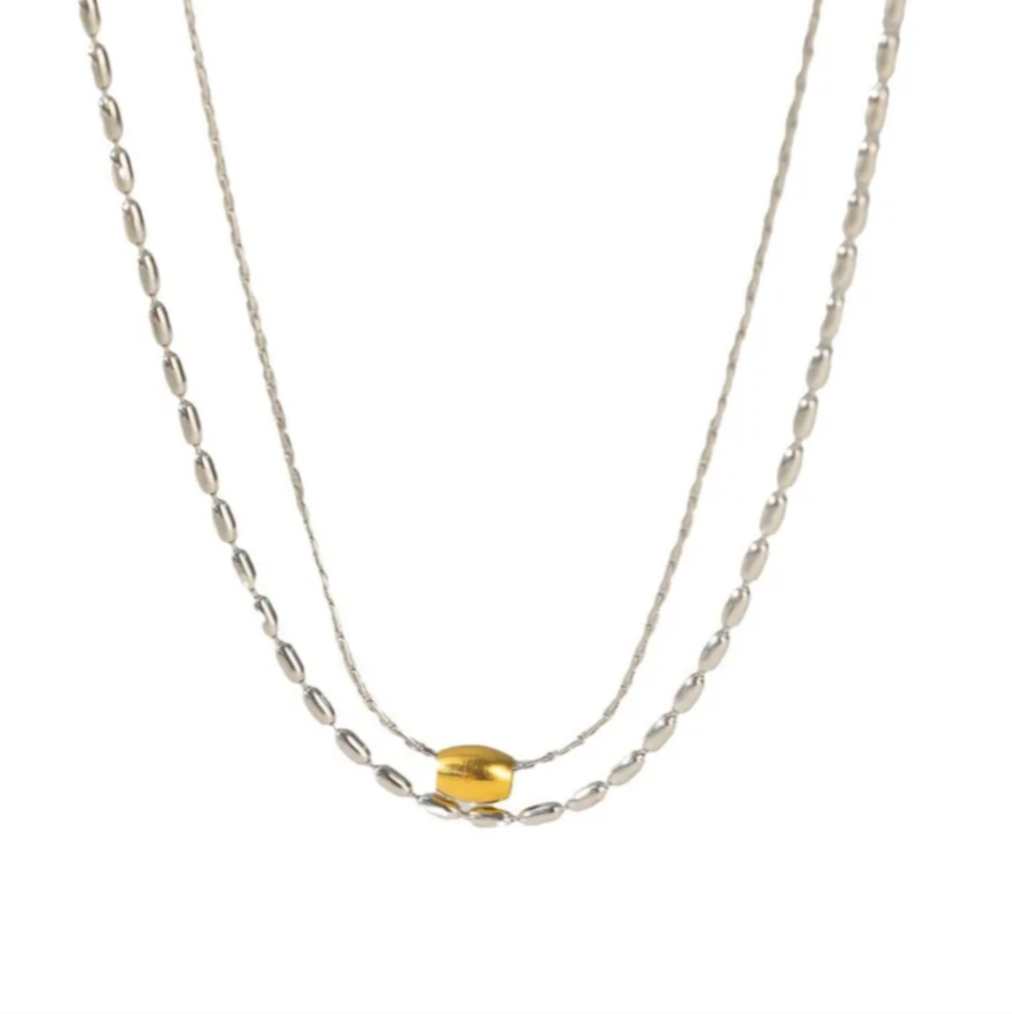 Gold Rice Necklace