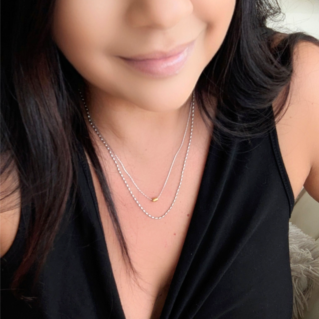 Gold Rice Necklace
