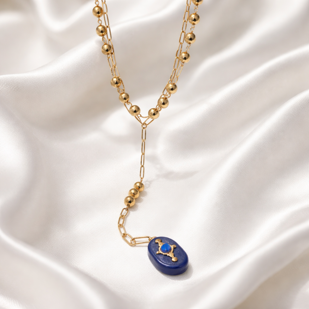 Blue Stone Necklace