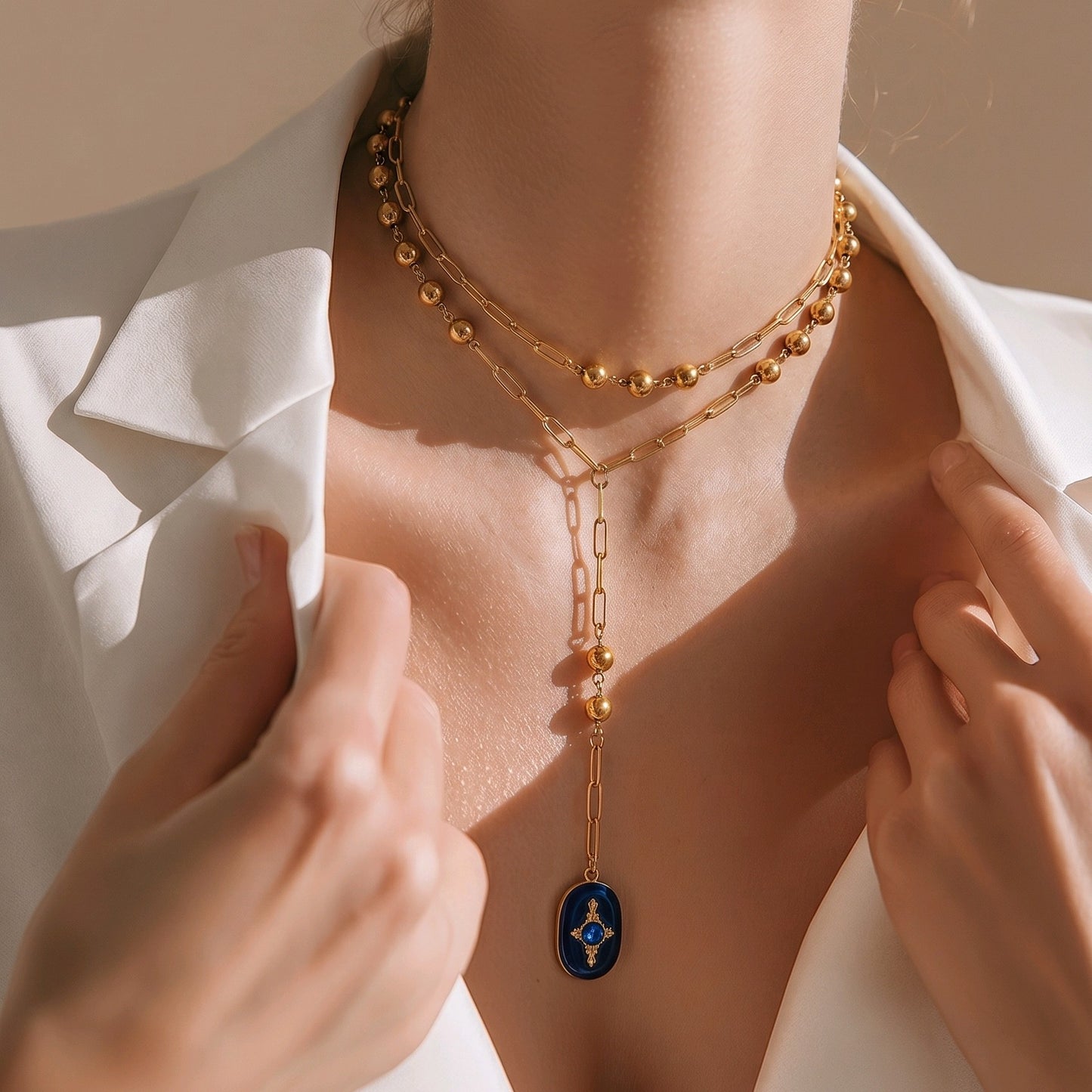 Blue Stone Necklace