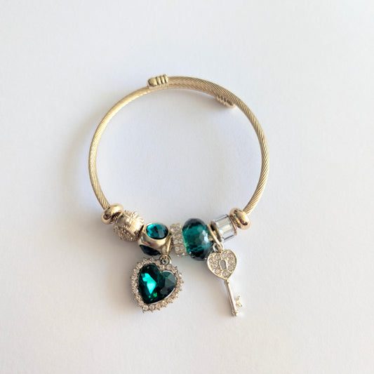 Green Heart Bracelet