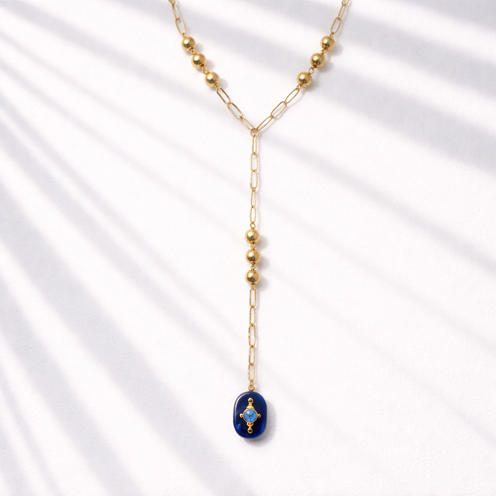 Blue Stone Necklace